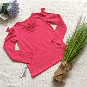 Áo thu cotton đáp cổ size đại